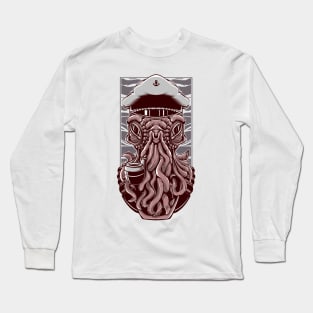 Squid Beard Captain Long Sleeve T-Shirt